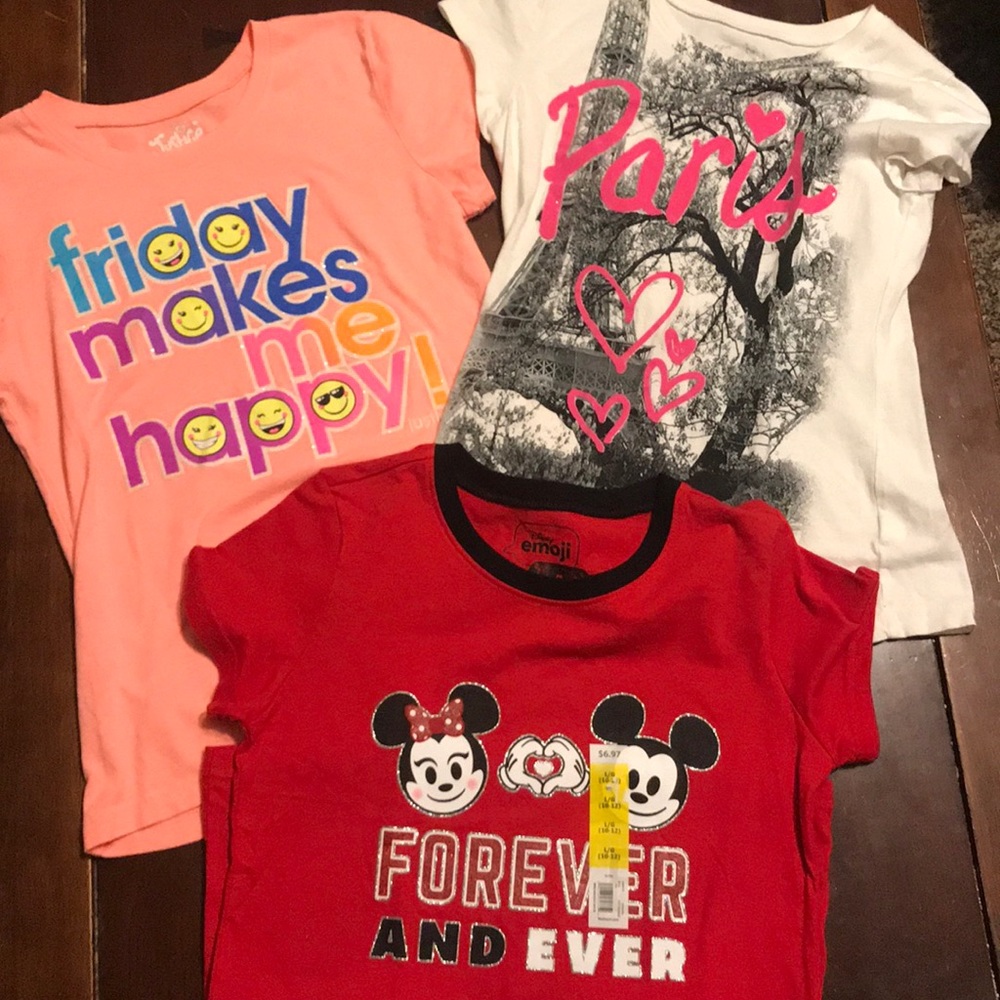 Lot of girls 10/12 tee shirts
